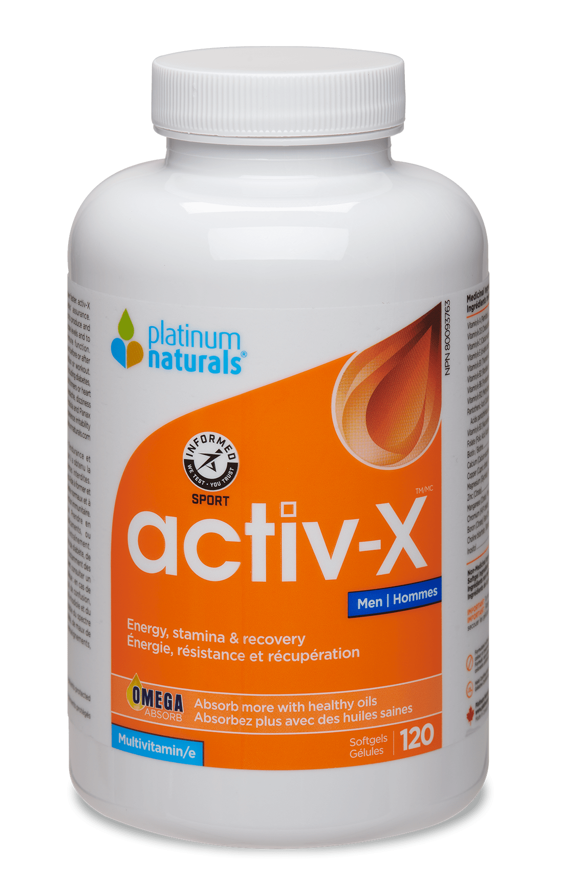 PLATINUM NATURALS ACTIV-X MEN