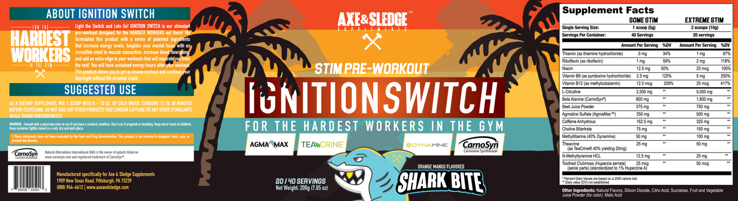 AXE & SLEDGE IGNITION SWITCH