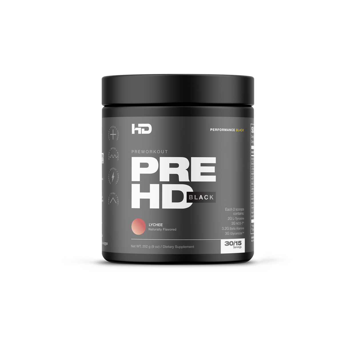 HD MUSCLE PRE-HD BLACK