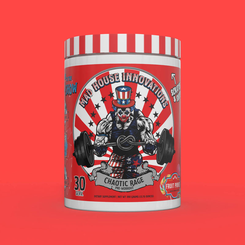 MAD HOUSE SUPPS CHAOTIC RAGE PREWORKOUT!