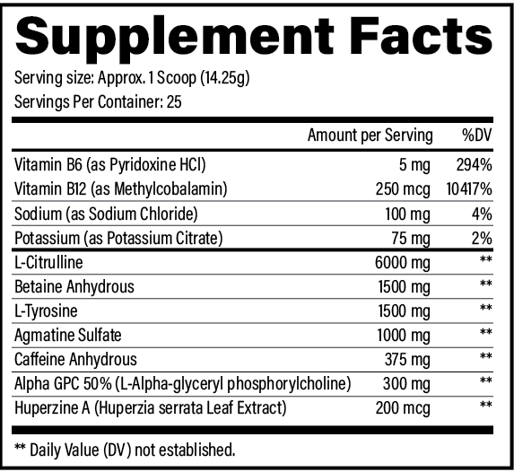 BLACK MAGIC RITUAL PREWORKOUT