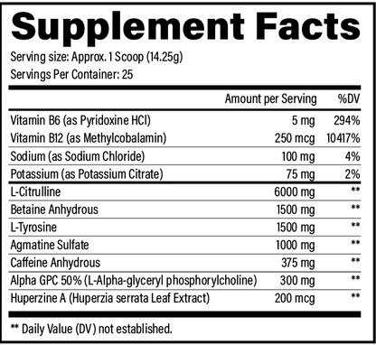 BLACK MAGIC RITUAL PREWORKOUT