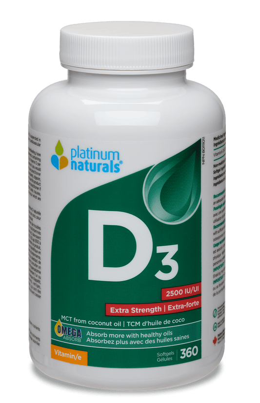 PLATINUM NATURALS D3 EXTRA STRENGTH 2500IU