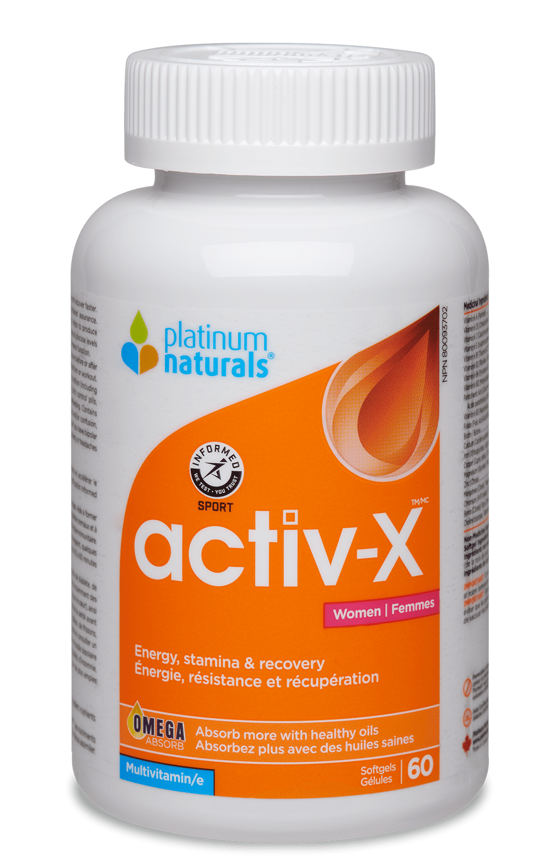 PLATINUM NATURALS ACTIV-X WOMEN