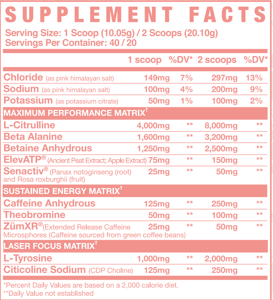 AXE & SLEDGE INTAKE PREWORKOUT