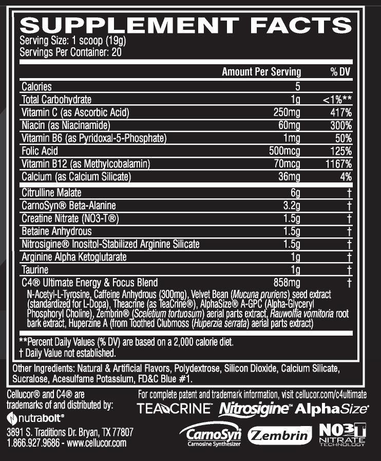 CELLUCOR C4 ULTIMATE!