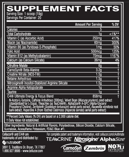 CELLUCOR C4 ULTIMATE!