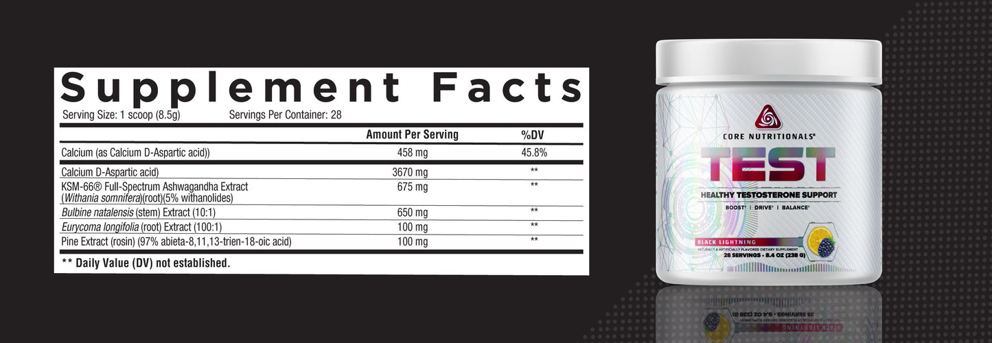 CORE NUTRITIONALS TEST