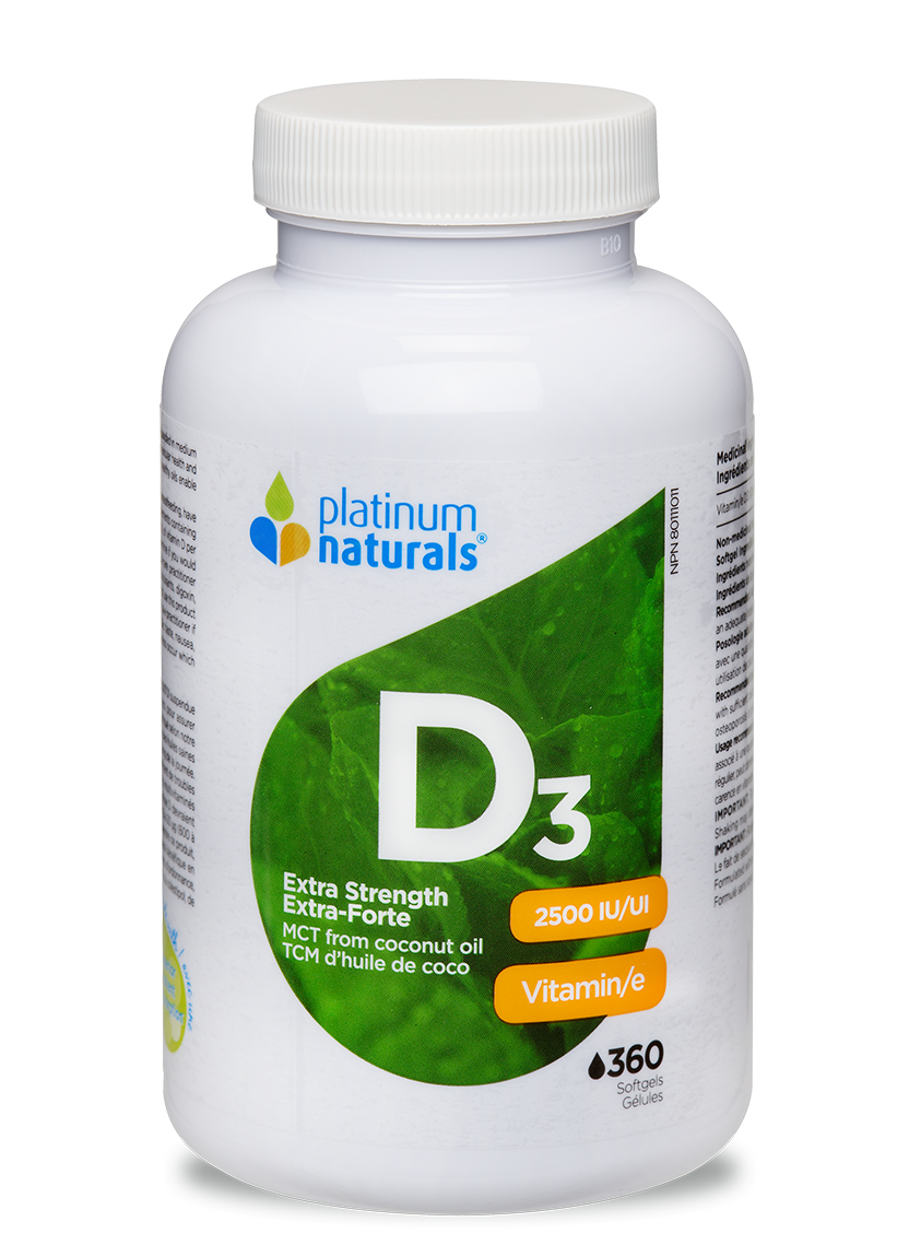 PLATINUM NATURALS D3 EXTRA STRENGTH 2500IU