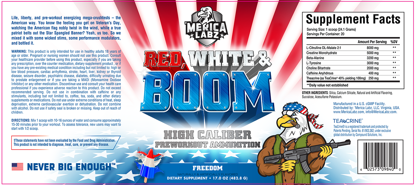 MERICA LABZ RED, WHITE & BOOM!