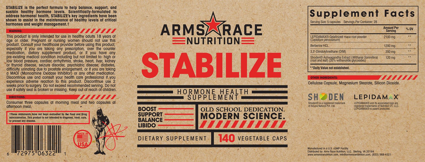 ARMS RACE NUTRITION STABILIZE