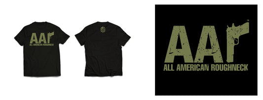 AAR SIGNATURE TEE - GREEN ON BLACK