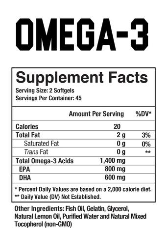 AXE & SLEDGE OMEGA-3 CAPSULES