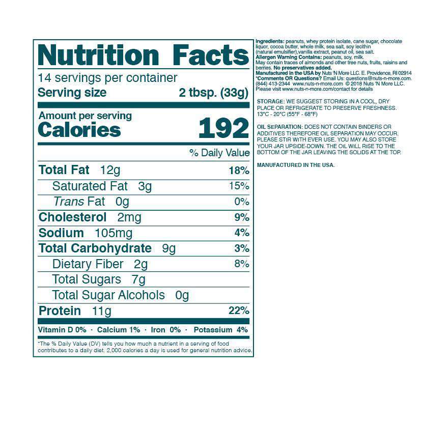 NUTS N MORE PROTEIN PEANUT BUTTER SPREADS